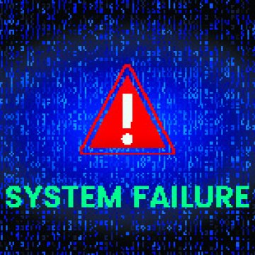 system failure error exclamation point sign in red triangle advanced system repair pro system optimizers